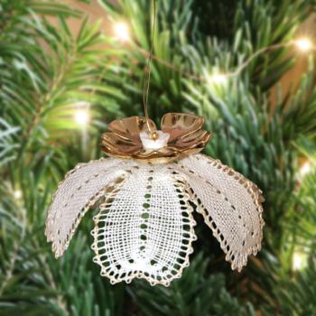 Preview: 627 Bastelset Anhänger  Blüte "Christrose"